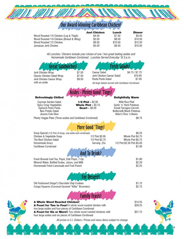 Chicken! Chicken! Caribbean - Wood Roasted Chicken! Chicken! Caribbean - Wood Roasted Cayman Islands